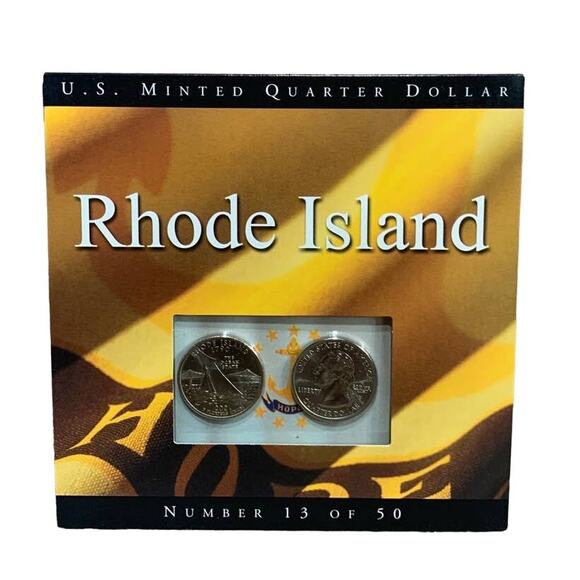 US Minted Quarter Dollar Rhode Island Numbered Coin Set Sealed 13 of 50 - Picture 1 of 4